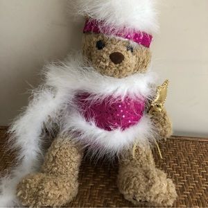 Build-A-Bear Ballerina Bear with Pink Dancer Outfit, Headband, Star & Boa